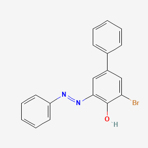 molecular formula C18H13BrN2O B1384348 3-溴-5-(苯偶氮基)联苯-4-醇 CAS No. 1192823-92-9