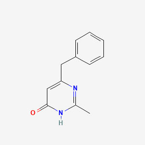 molecular formula C12H12N2O B1384350 6-苄基-2-甲基嘧啶-4-醇 CAS No. 95395-84-9