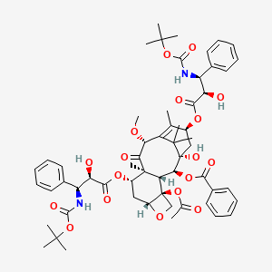 molecular formula C58H72N2O18 B13843537 10-Methyl-7-(2-hydroxy-3-N-Boc-3-phenylpropionyl) Docetaxel 