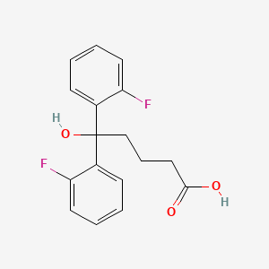 molecular formula C17H16F2O3 B13843562 5,5-bis(2-Fluorophenyl)-5-hydroxyvaleric Acid 