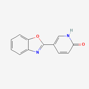 molecular formula C12H8N2O2 B1384359 5-(1,3-苯并噁唑-2-基)-2-吡啶醇 CAS No. 54627-93-9