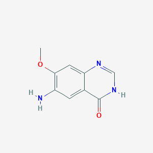 B1384360 6-Amino-7-methoxyquinazolin-4(3H)-one CAS No. 130017-55-9