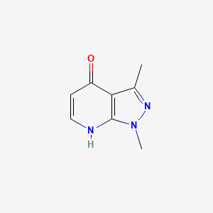 molecular formula C8H9N3O B1384361 1,3-二甲基-1H-吡唑并[3,4-b]吡啶-4-醇 CAS No. 1057670-30-0