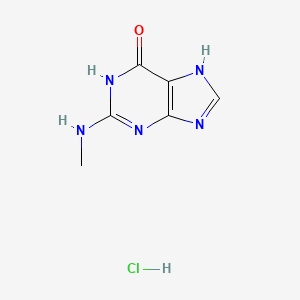 molecular formula C6H8ClN5O B13843623 2-(Methylamino)-6,7-dihydro-3H-purin-6-one Hydrochloride 