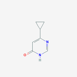 molecular formula C7H8N2O B1384365 6-环丙基嘧啶-4-醇 CAS No. 7038-75-7