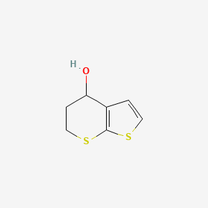 molecular formula C7H8OS2 B13843661 5,6-dihydro-4H-thieno[2,3-b]thiopyran-4-ol 