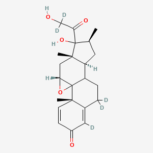 molecular formula C22H28O5 B13843669 Betamethasone-d5 9,11-Epoxide 