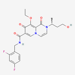 molecular formula C22H23F2N3O5 B13843670 2-(4-Hydroxybutan-2-yl) O-Ethyl Dolutegravir 