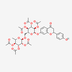 molecular formula C39H44O19 B13843683 Narirutin-5-dehydroxy-2,3-dihydro-hexaacetate 