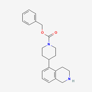 molecular formula C22H26N2O2 B13843694 Benzyl 4-(1,2,3,4-tetrahydroisoquinolin-5-yl)piperidine-1-carboxylate 