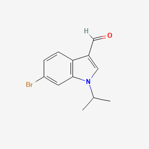 molecular formula C12H12BrNO B13843699 6-Bromo-1-propan-2-ylindole-3-carbaldehyde 