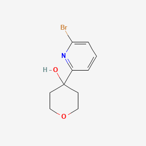 molecular formula C10H12BrNO2 B13843711 4-(6-Bromopyridin-2-yl)oxan-4-ol 