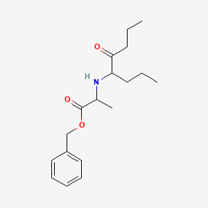 molecular formula C18H27NO3 B13843732 Benzyl 2-(5-oxooctan-4-ylamino)propanoate 