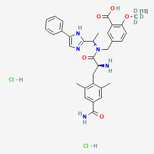 molecular formula C32H37Cl2N5O5 B13843770 Eluxadoline-13C,d3 Dihydrochloride 