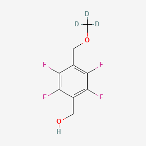 molecular formula C9H8F4O2 B13843828 4-Methoxymethyl-2,3,5,6-tetrafluorobenzyl-d3Alcohol 