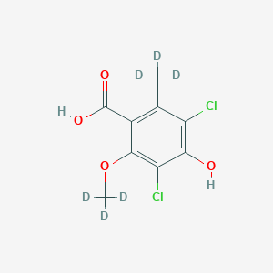 molecular formula C9H8Cl2O4 B13843836 Dichloroisoeverninic Acid-D6 