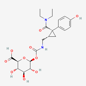 molecular formula C22H30N2O10 B13843878 p-Hydroxy-Levomilnacipran Carbamoyl-beta-D-glucuronide 