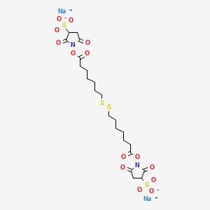 disodium;1-[7-[[7-(2,5-dioxo-3-sulfonatopyrrolidin-1-yl)oxy-7-oxoheptyl]disulfanyl]heptanoyloxy]-2,5-dioxopyrrolidine-3-sulfonate