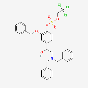 2-(Benzyloxy)-4-(2-(dibenzylamino)-1-hydroxyethyl)phenyl (2,2,2-trichloroethyl) Sulfate