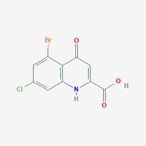 5-bromo-7-chloro-4-oxo-1H-quinoline-2-carboxylic acid