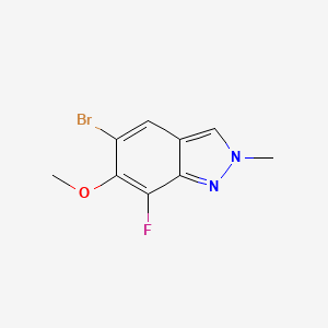 5-Bromo-7-fluoro-6-methoxy-2-methyl-2H-indazole