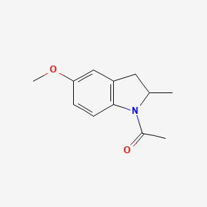 molecular formula C12H15NO2 B13844073 1-Acetyl-2,3-dihydro-2-methyl-1H-indol-5-ol Methyl Ether 