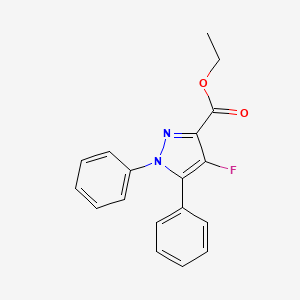 Ethyl 4-fluoro-1,5-diphenylpyrazole-3-carboxylate