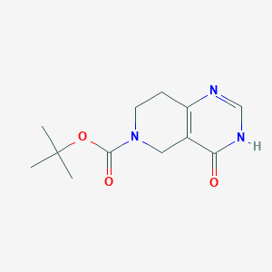 molecular formula C12H17N3O3 B1384408 叔丁基4-羟基-7,8-二氢吡啶并[4,3-D]嘧啶-6(5H)-羧酸酯 CAS No. 223609-09-4