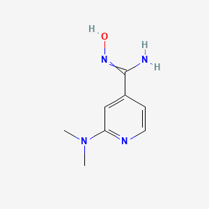 molecular formula C8H12N4O B1384409 2-(Dimethylamino)-N-hydroxyisonicotinimidamide CAS No. 468068-31-7