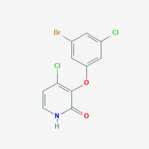 3-(3-Bromo-5-chlorophenoxy)-4-chloropyridin-2-ol