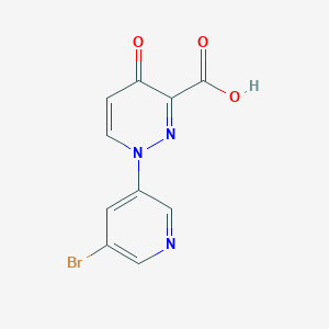 1-(5-Bromopyridin-3-yl)-4-oxopyridazine-3-carboxylic acid