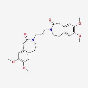 3,3'-(Propane-1,3-diyl)bis(7,8-dimethoxy-4,5-dihydro-1H-benzo[d]azepin-2(3H)-one)