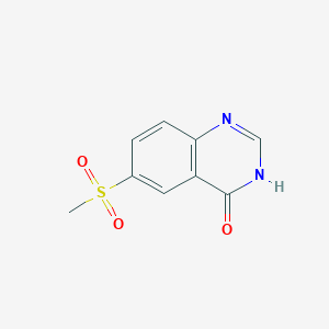 molecular formula C9H8N2O3S B1384429 4-Hydroxy-6-(methylsulfonyl)quinazoline CAS No. 183322-50-1