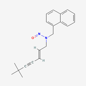 (E)-N-(6,6-Dimethylhept-2-en-4-yn-1-yl)-N-(naphthalen-1-ylmethyl)nitrous amide