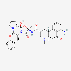 (5'alpha,10alpha)-1-Demethyl-9,10-dihydro-12'-hydroxy-2'-methyl-5'-(phenylmethyl)-2,3(2H,3H)-secoergotaman-3,3',6',18-tetrone