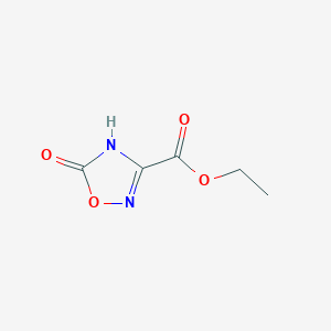 molecular formula C5H6N2O4 B1384435 Ethyl 5-hydroxy-1,2,4-oxadiazole-3-carboxylate CAS No. 42526-30-7