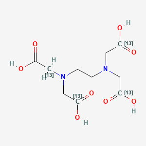 molecular formula C10H16N2O8 B13844354 2-[2-[carboxy(113C)methyl(hydroxycarbonylmethyl)amino]ethyl-(hydroxycarbonylmethyl)amino]acetic acid 