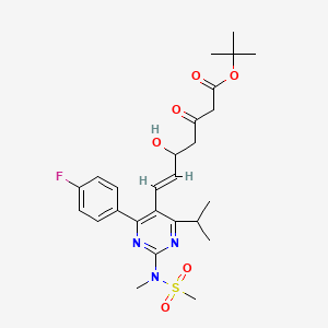 tert-butyl (E)-7-[4-(4-fluorophenyl)-2-[methyl(methylsulfonyl)amino]-6-propan-2-ylpyrimidin-5-yl]-5-hydroxy-3-oxohept-6-enoate