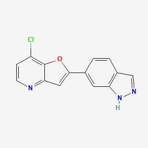 7-chloro-2-(1H-indazol-6-yl)furo[3,2-b]pyridine