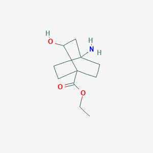 ethyl 4-amino-2-hydroxybicyclo[2.2.2]octane-1-carboxylate