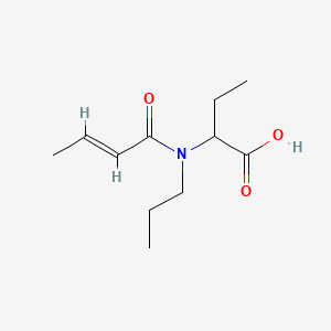 2-[[(E)-but-2-enoyl]-propylamino]butanoic acid