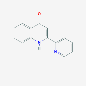 molecular formula C15H12N2O B13844567 2-(6-methylpyridin-2-yl)-1H-quinolin-4-one 