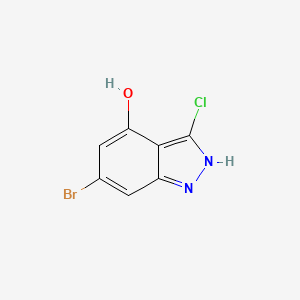 B1384463 1h-Indazol-4-ol,6-bromo-3-chloro- CAS No. 887568-77-6