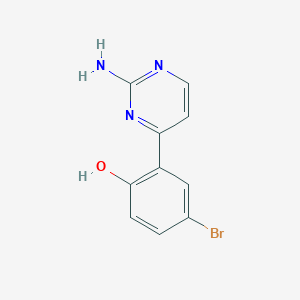 B1384469 2-(2-Aminopyrimidin-4-yl)-4-bromophenol CAS No. 925003-46-9