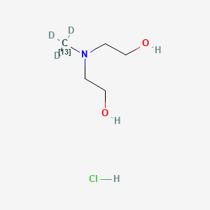 N-Methyldiethanolamine-13C,d3 Hydrochloride