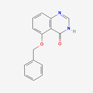 molecular formula C15H12N2O2 B1384473 5-(苄氧基)-3,4-二氢喹唑啉-4-酮 CAS No. 1432681-49-6