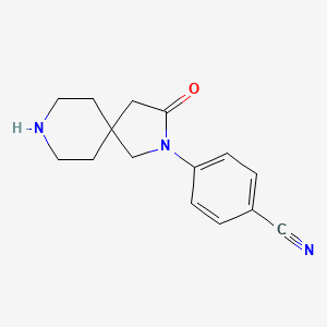 4-(3-Oxo-2,8-diazaspiro[4.5]decan-2-yl)benzonitrile