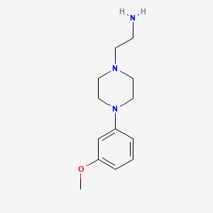 molecular formula C13H21N3O B13844755 2-(4-(3-Methoxyphenyl)piperazin-1-yl)ethanamine 