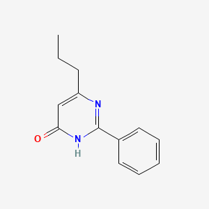 B1384478 2-Phenyl-6-propyl-3,4-dihydropyrimidin-4-one CAS No. 14727-24-3