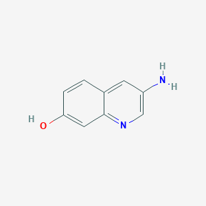 molecular formula C9H8N2O B1384483 3-氨基喹啉-7-醇 CAS No. 122855-38-3
